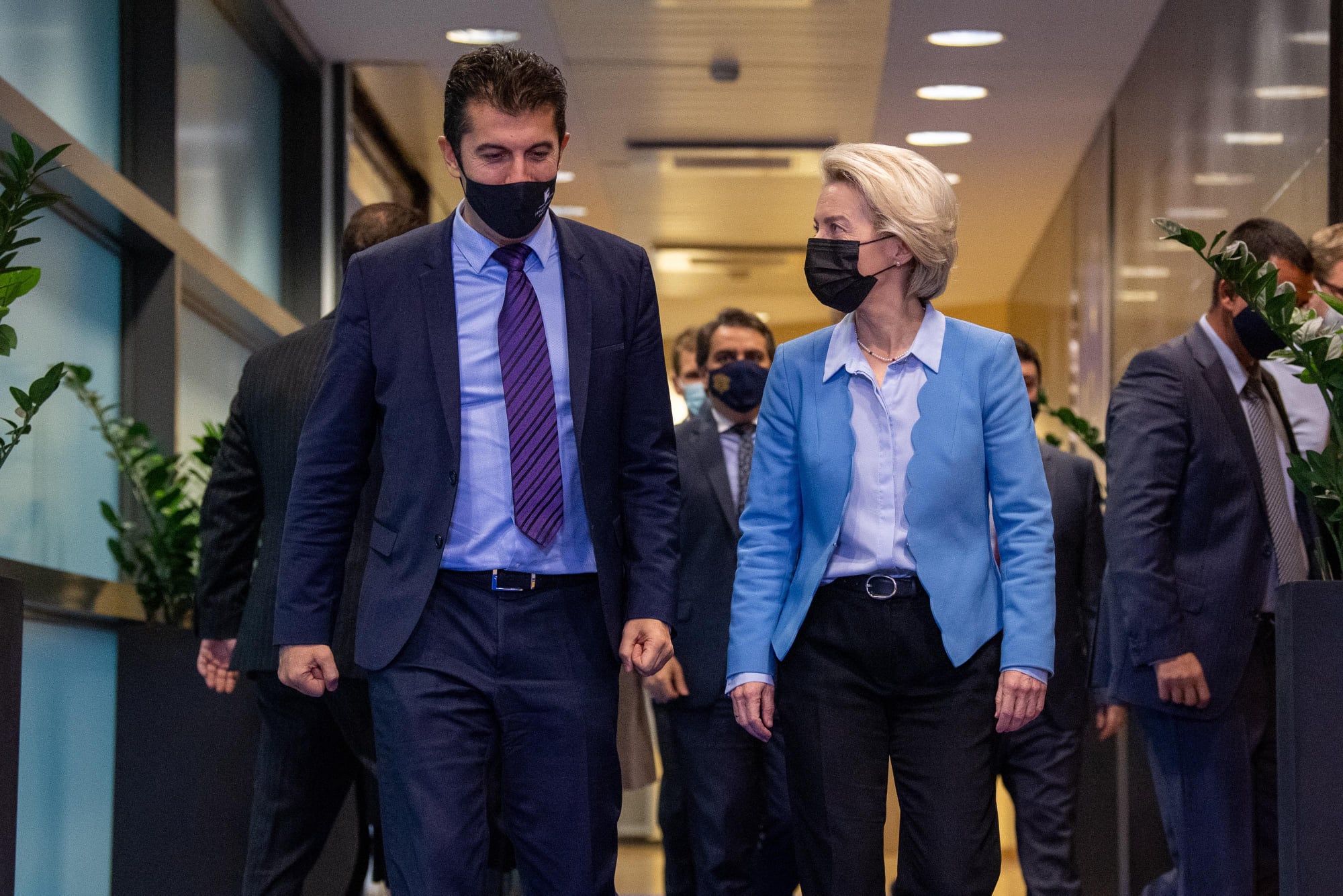 Кирил Петков и Урсула фон дер Лайен