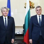 Стефан Янев и еврокомисарят Тиери Бретон