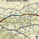 Магистрала Хемус - карта
