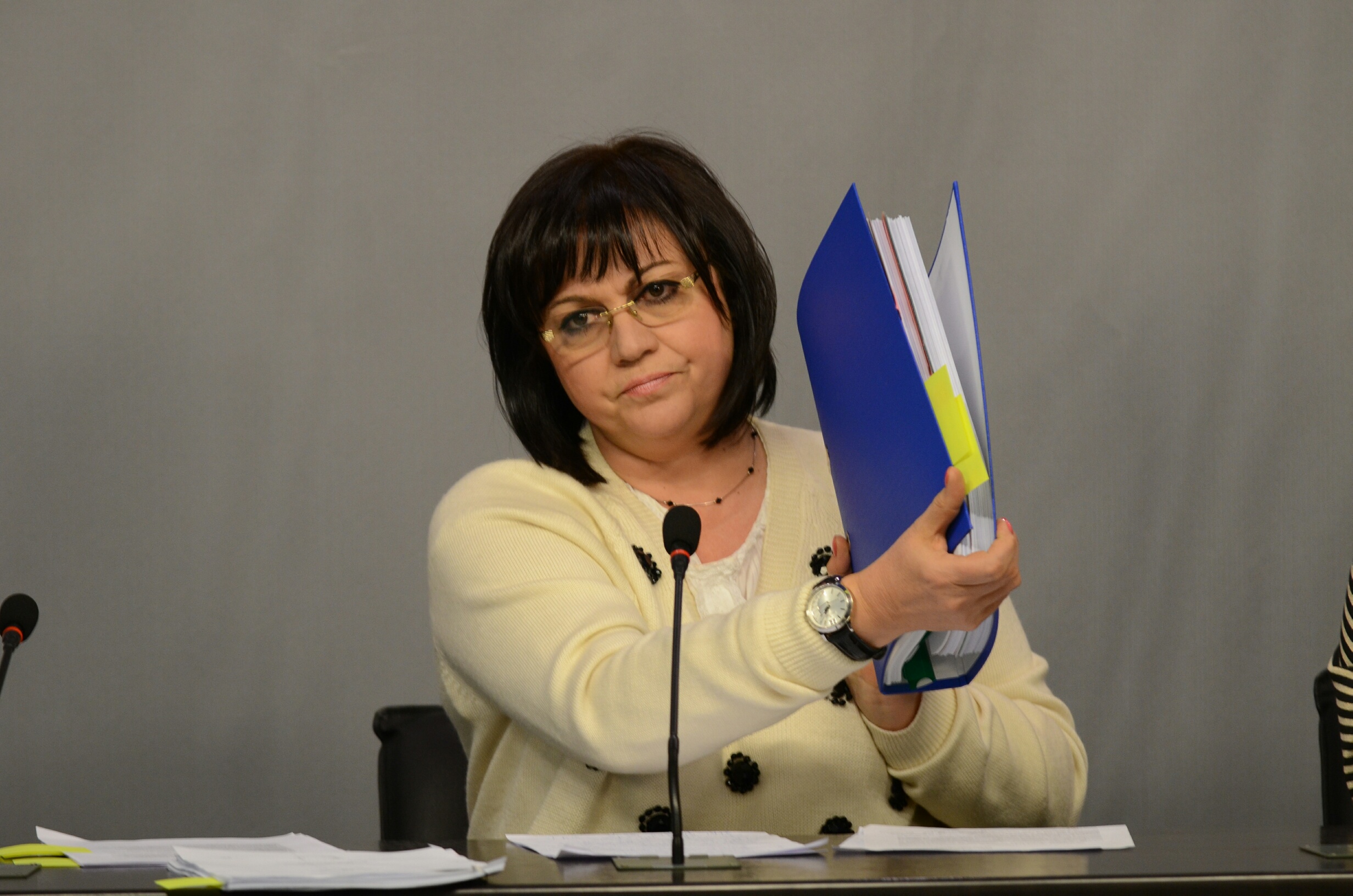 БСП брифинг за ЧЕЗ Корнелия Нинова