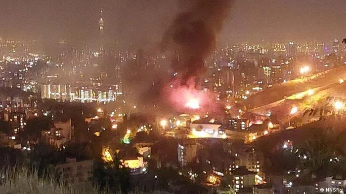 Пожар в затвор в Техеран