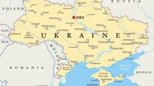 карта на Украйна