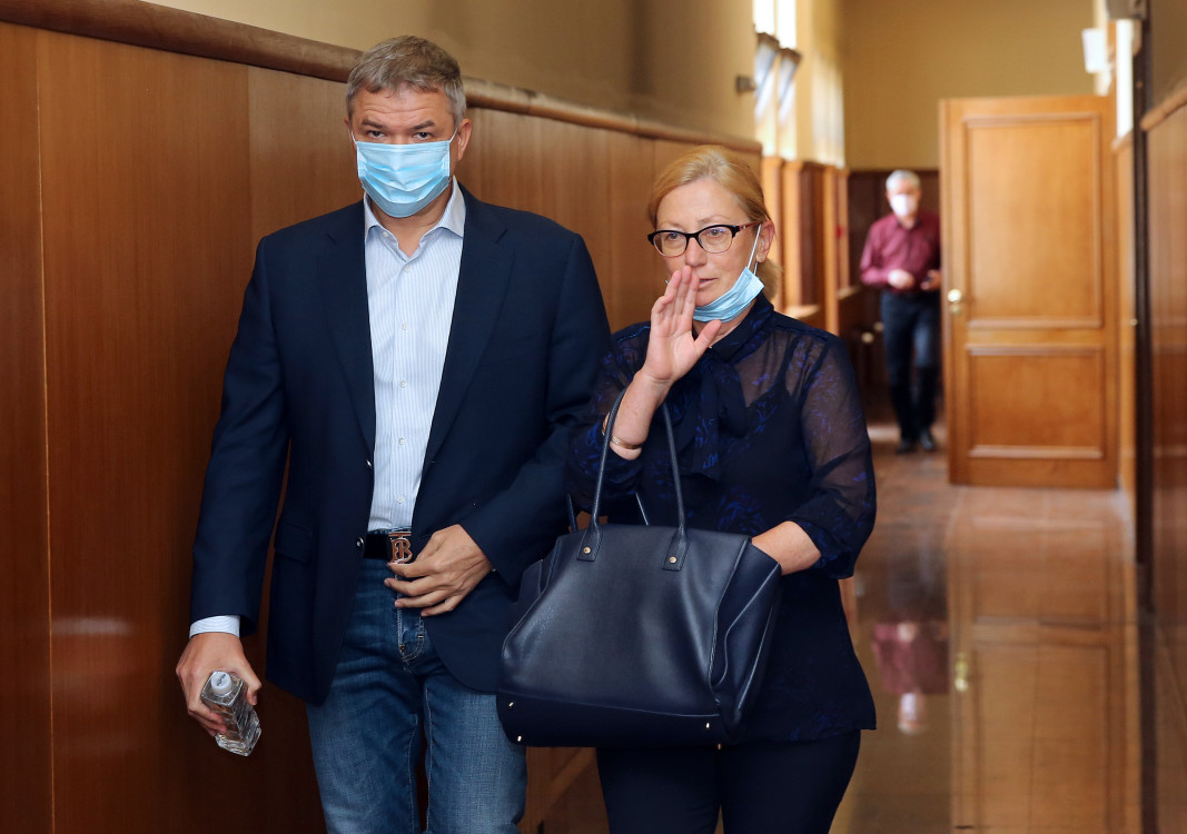 Пламен Бобоков и адвокат Ина Лулчева