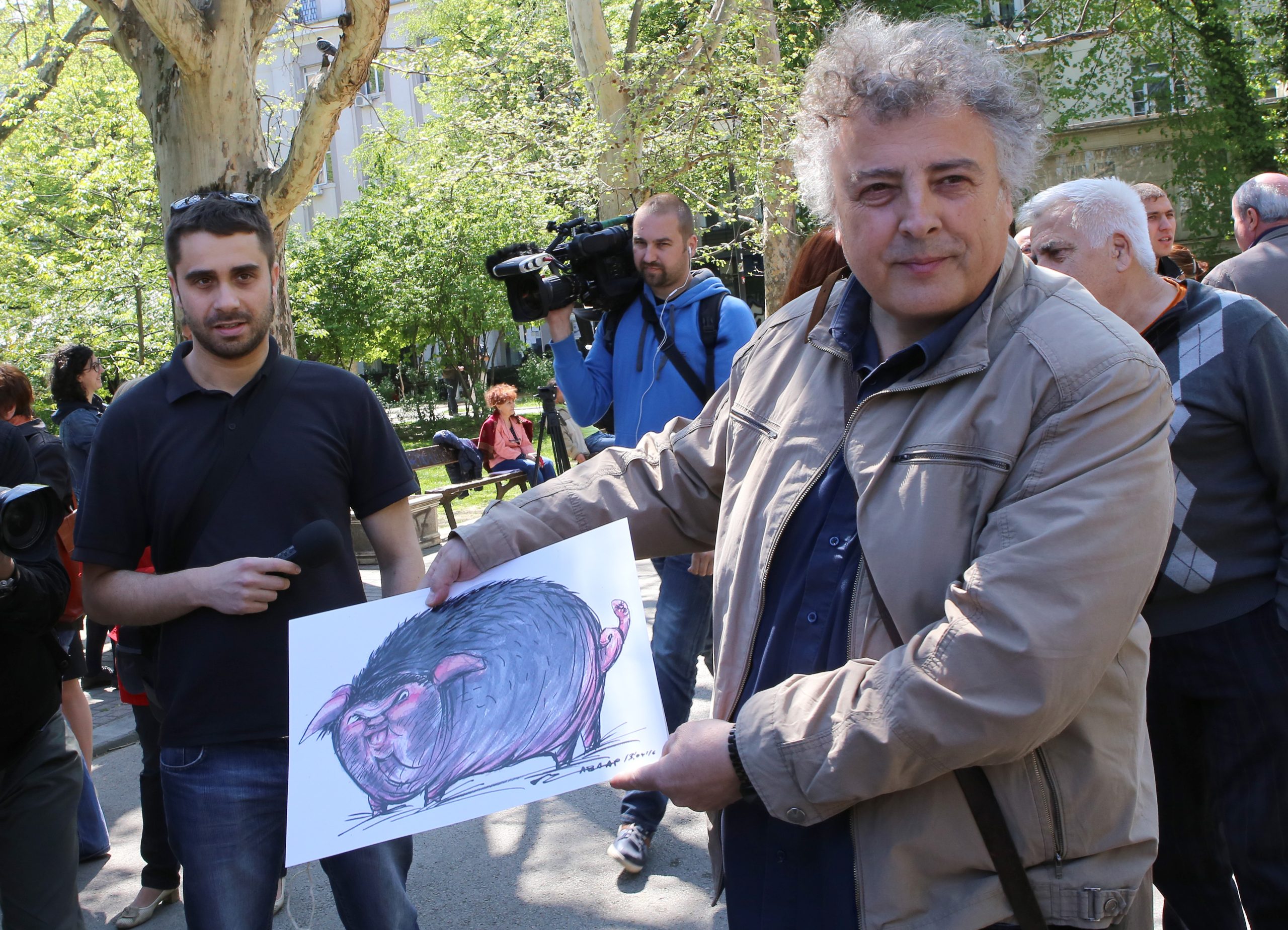 Протест за карикатуриста Чавдар Николов