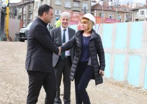 Проверка на строежа на метрото Йорданка Фандъкова