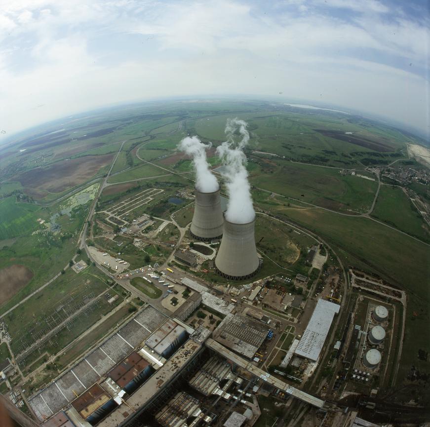 ТЕЦ "Марица Изток"3 панорама от комина с поглед към откритите рудници въглеродна неутралност