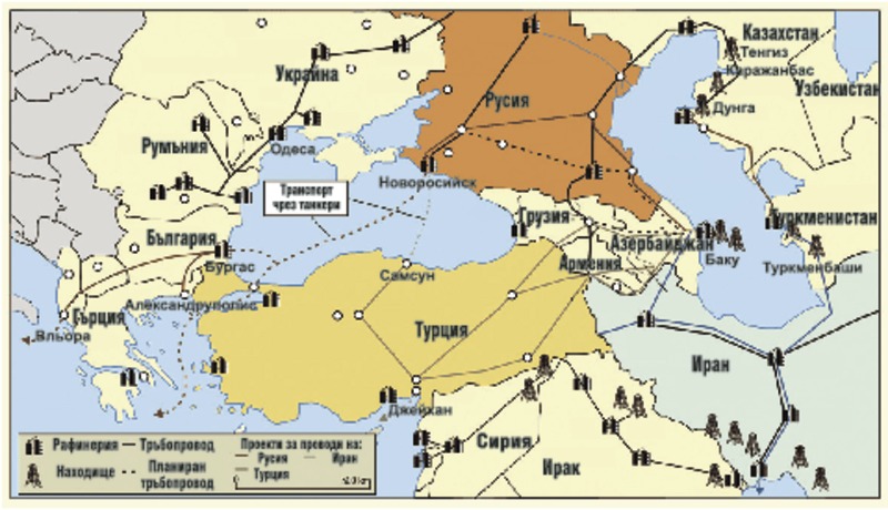 Карта на тръбопроводи