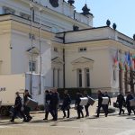 Протест полиция парламент