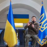 Пресконференция на Володимир Зеленски в киевското метро