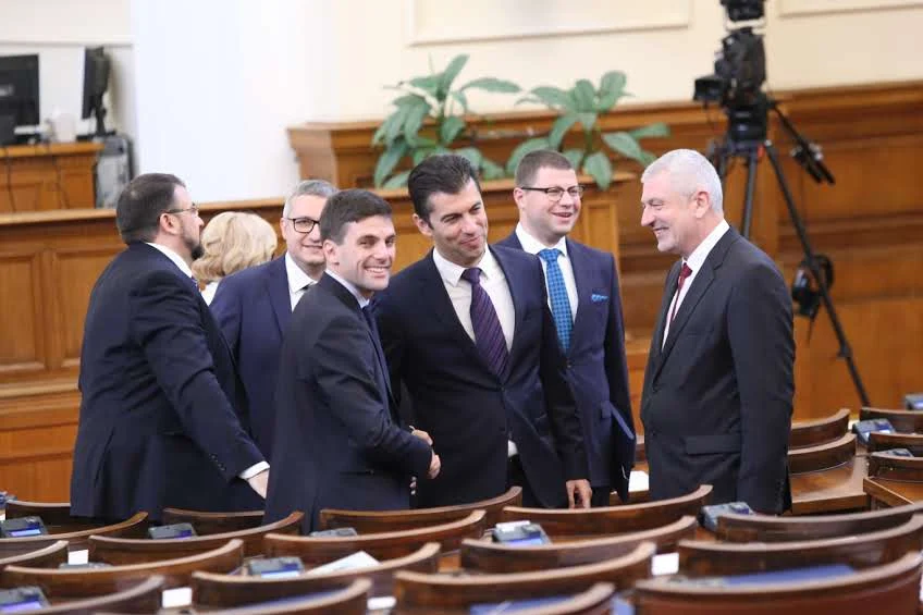 Парламент откриване на 47 - мото народно събрание Никола Минчев Кирил Петков