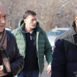 Васил Божков (вдясно) и адвокатът му Георги Гатев (вляво) се явиха на разпит в Национална следствена служба