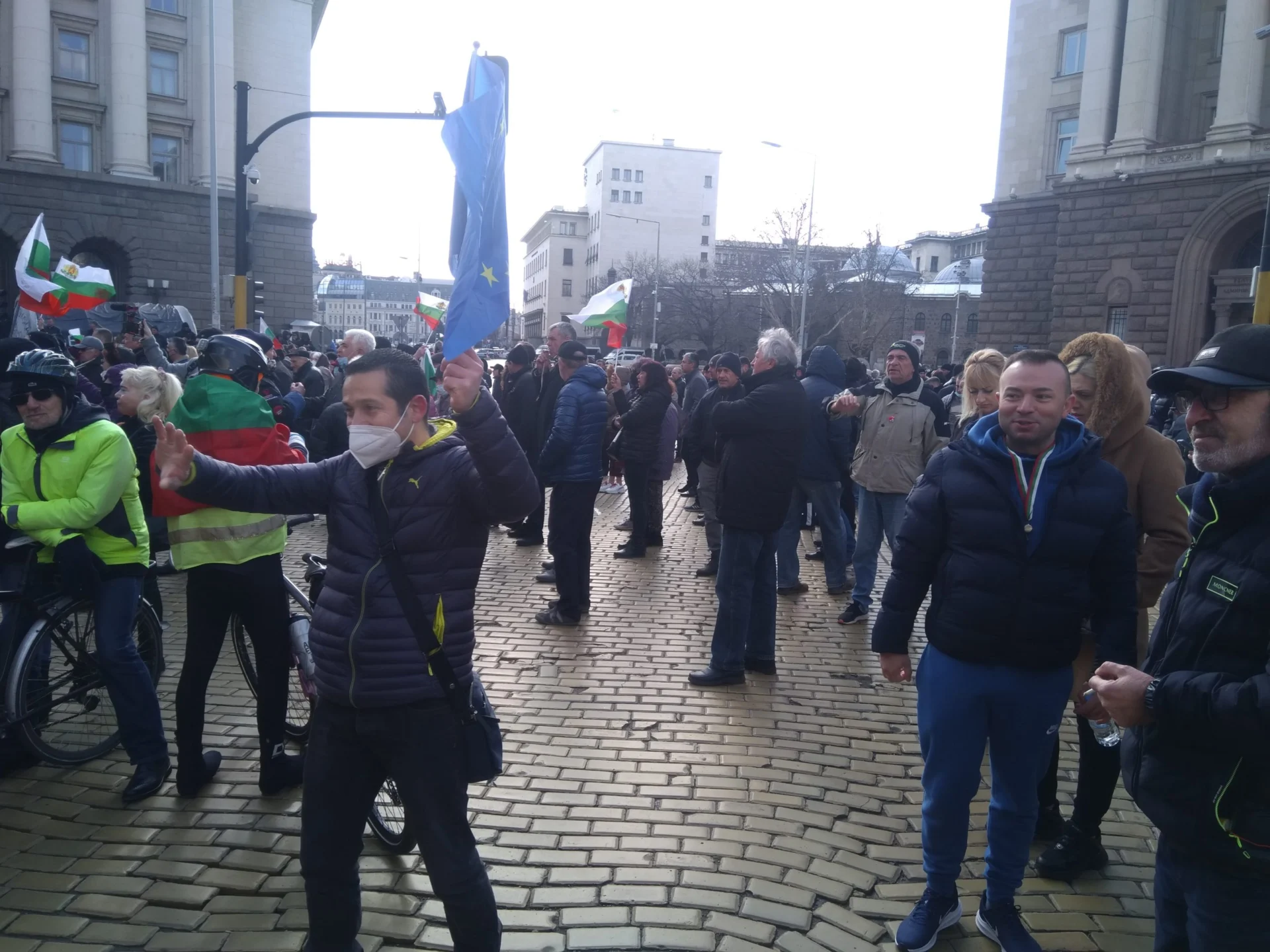 Протест пред НС в подкрепа на Бойко Борисов