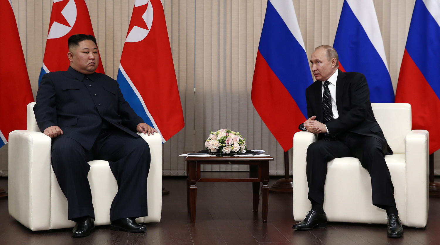 владимир путин ким чен ун