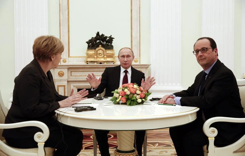 русия путин меркел оланд