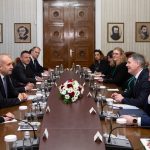 Президентът Румен Радев разговаря с председателя на Еврогрупата Паскал Донахю