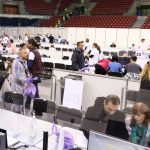 Избори Арена София изборни книжа гласуване бюлетини