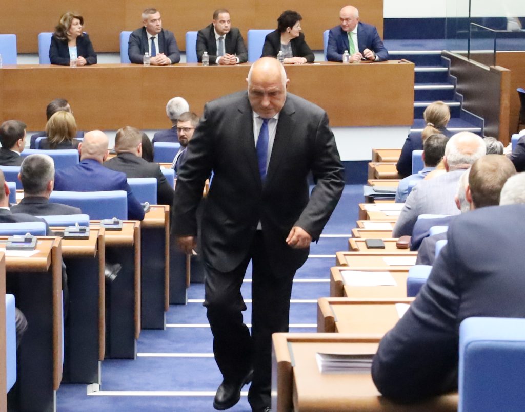 Бойко Борисов, ГЕРБ, правителство, гласуване, проектокабинет "Желязков"