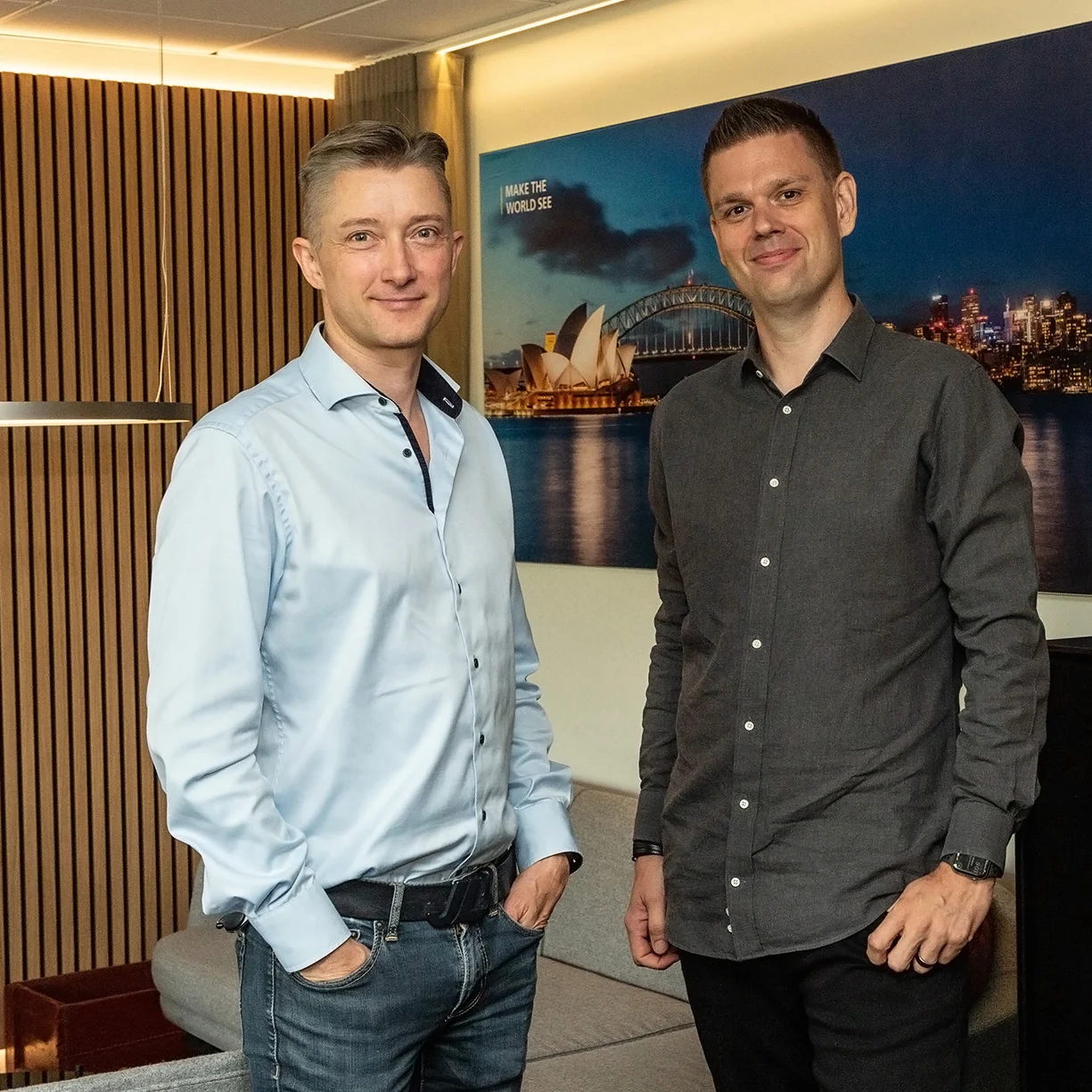 Milestone Systems и Arcules се обединяват Thomas Jensen Milestone and Andreas Pettersson Arcules