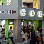 SWATCH Shop Clock Osaka Japan
