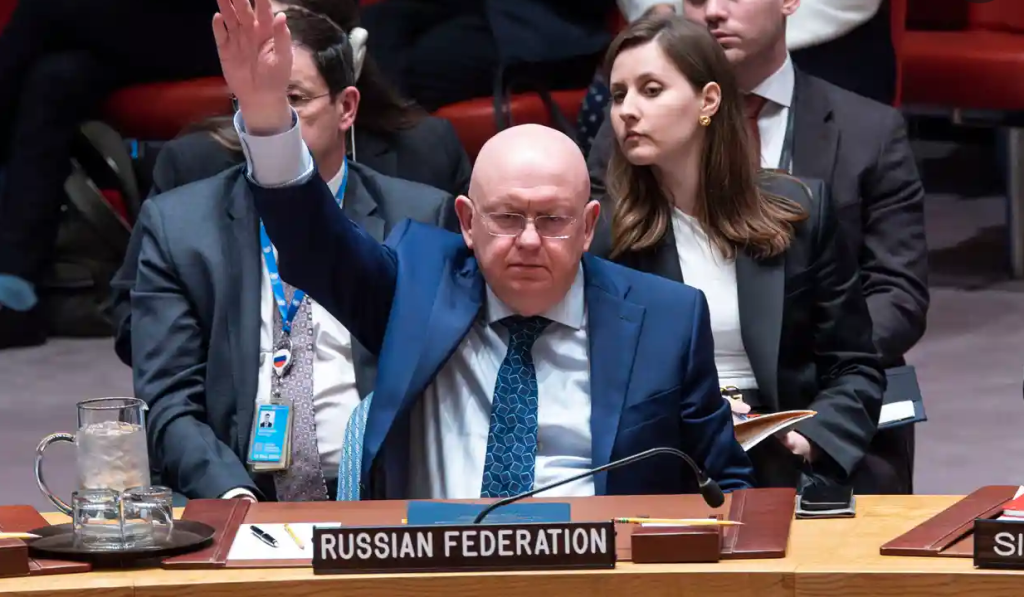 Москва блокира резолюция на ООН срещу въоръжаването в Космоса 1 Screenshot 2024 04 25 at 11.41.27