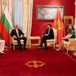 Президентът Румен Радев, който е на официално посещение в Черна гора, и съпругата му Десислава Радева, заедно с президента на Черна гора Яков Милатович и неговата съпруга.