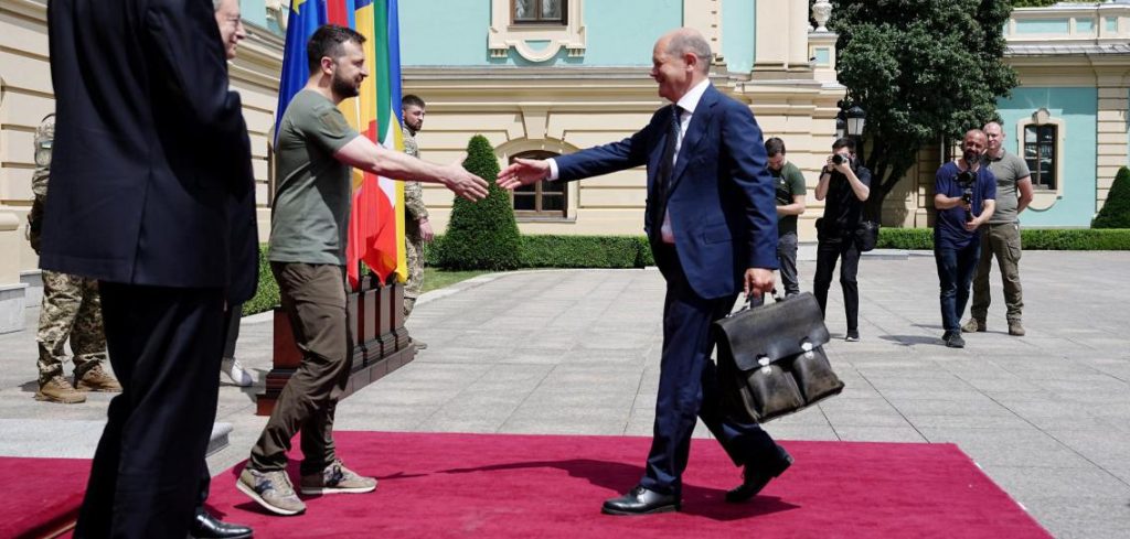 Ukraine Krieg Bundeskanzler Scholz in der Ukraine