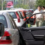бул. "Г.М.Димитров"Опашка за регистрация на автомобили пред КАТ