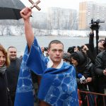 Йордановден кръст в езерото Дружба