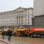 протест в подкрепа на пътно-строителния бранш в страната пътни строители