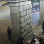 кадри с полицейско насилие от протеста през 2020 година