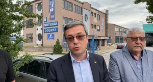 Тома Биков пред пловдивската митница