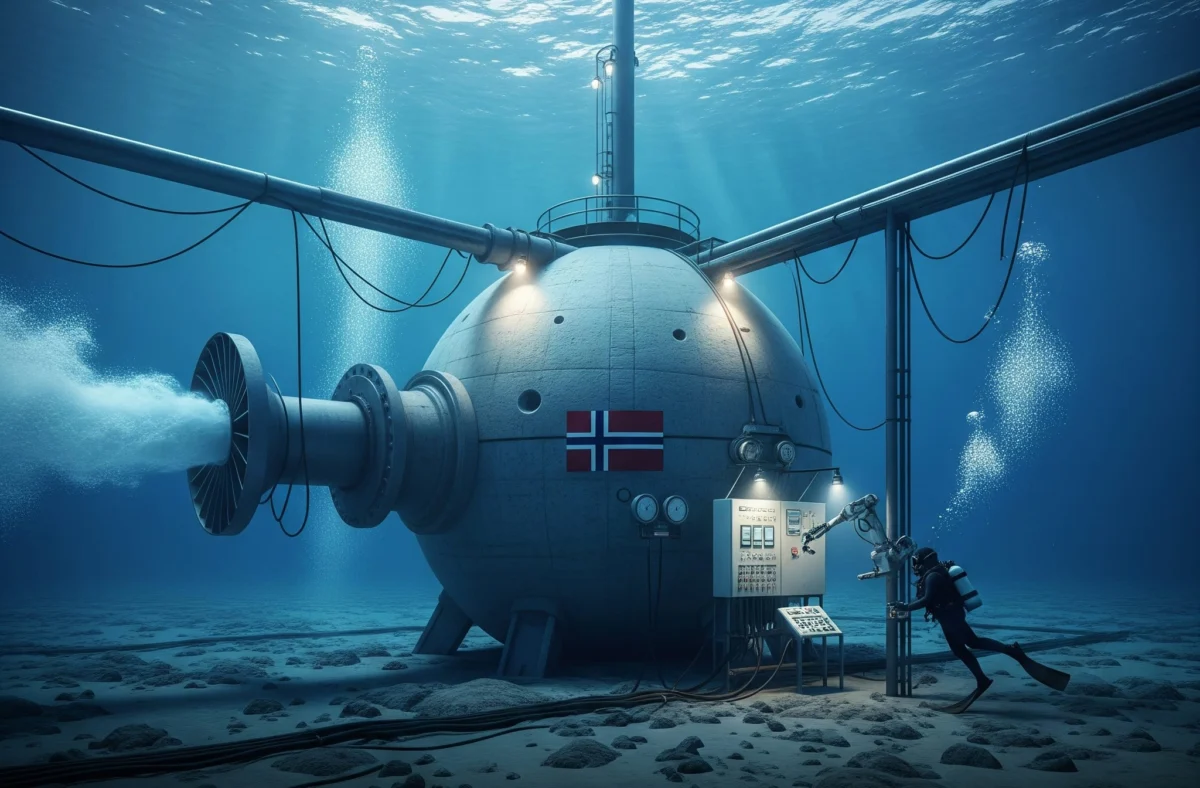 Норвегия създаде подводна батерия, захранвана от налягането на океана