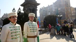 Паметник на Васил Левски -  почетен караул