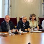 Парламент членовете на Фискалния съвет на България запознаха медиите с дейността на Съвета от създаването му през 2015 г. до момента. Юнал Тасим Григорий Вазов Борис Грозданов Дора Андреева Любомир Дацов