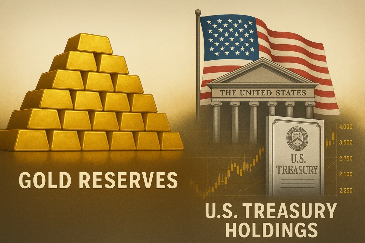 Вложенията в злато на централните банки са над инвестициите в щатски дълг за първи път от 1996-а