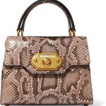 Изтънчена и стилна чанта на D&G от кожа на питон