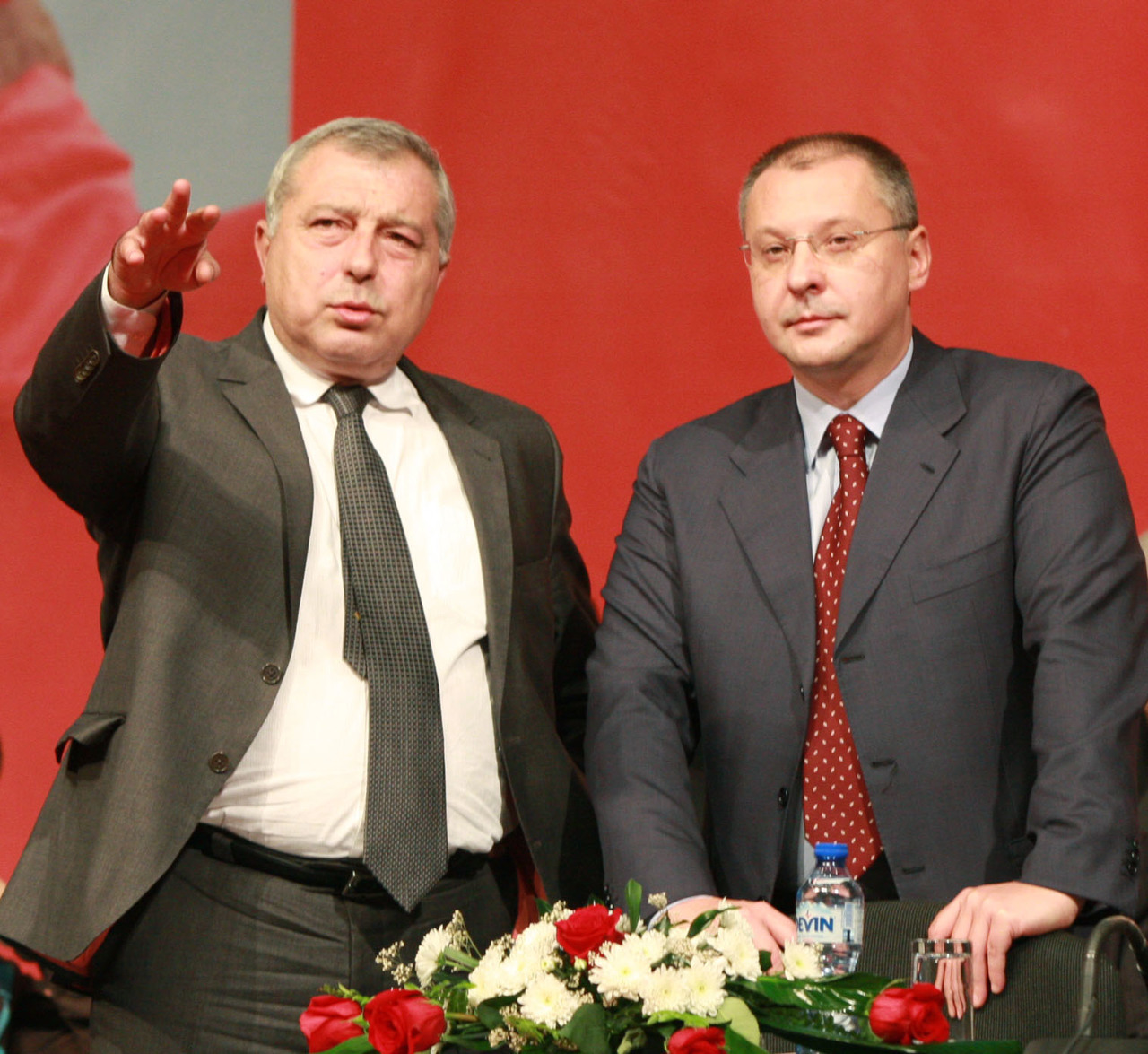 НДК47 конгрес на БСПЕвгений Узунов - БСПСергей Станишев - предессдател БСП