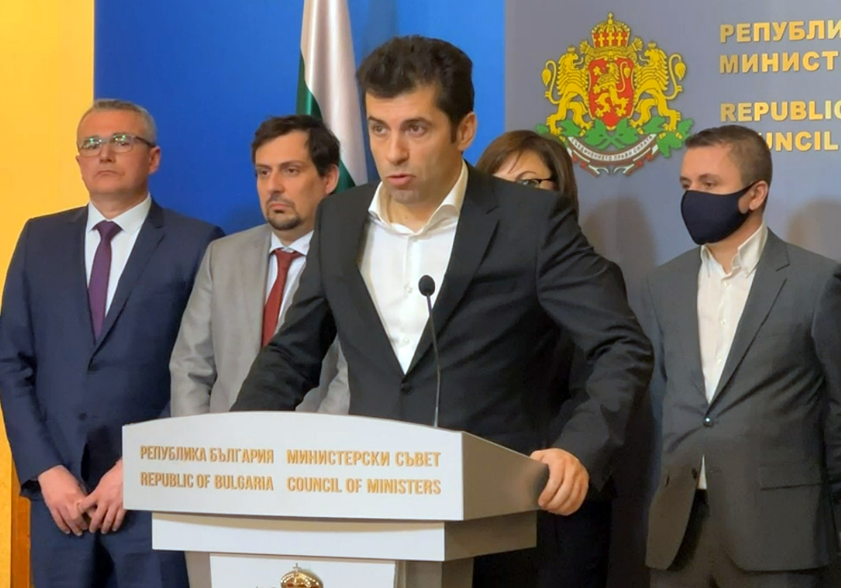 Министерски съвет пресконференция след срещата с БПГА Кирил Петков Корнелия Нинова