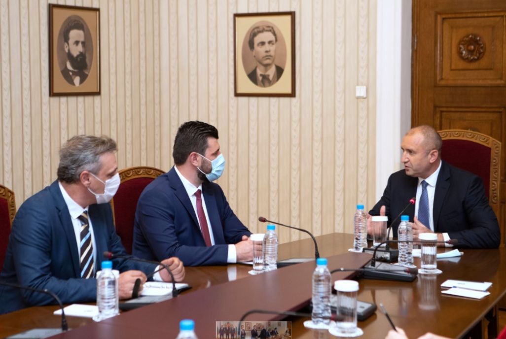 Среща на Румен Радев с ръководството на партия Граждански демократичен съюз от Северна Македония