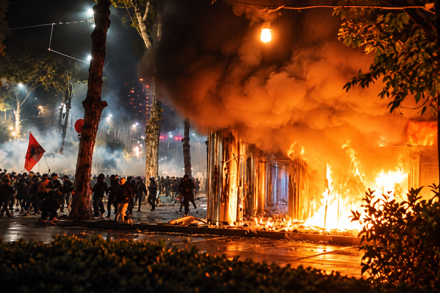 Протести в Албания прераснаха в сблъсъци