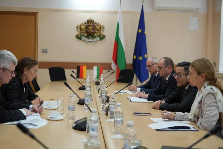 Александър Пулев посланика на Германия у нас Н.Пр. Ирене Планк