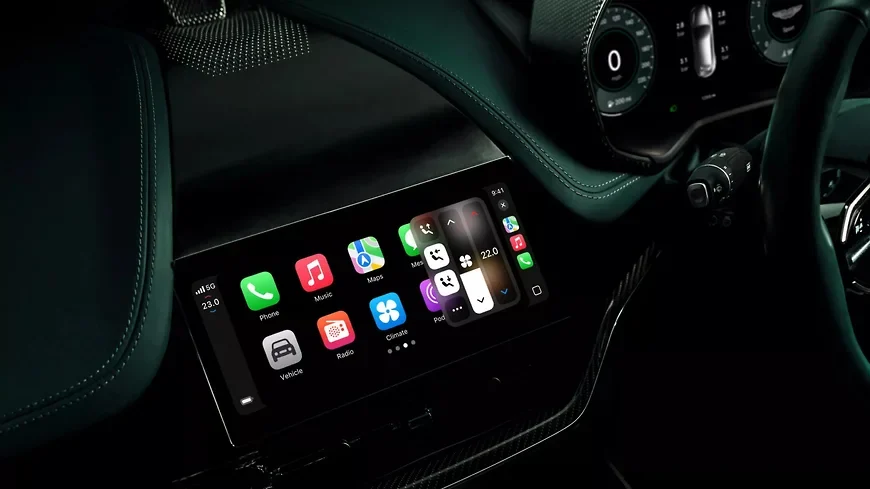 Официално е пусната системата Apple CarPlay от ново поколение 1 apple carplay aston martin