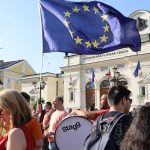 Митинг протест в подкрепа на Кирил Петков