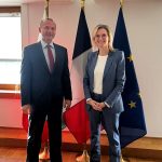 Министърът на енергетиката Росен Христов проведе двустранна среща с френския си колега Аниес Пание-Рюнаше в Брюксел.