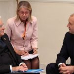 Президентите на България и Италия Румен Радев (вляво) и Серджо Матарела