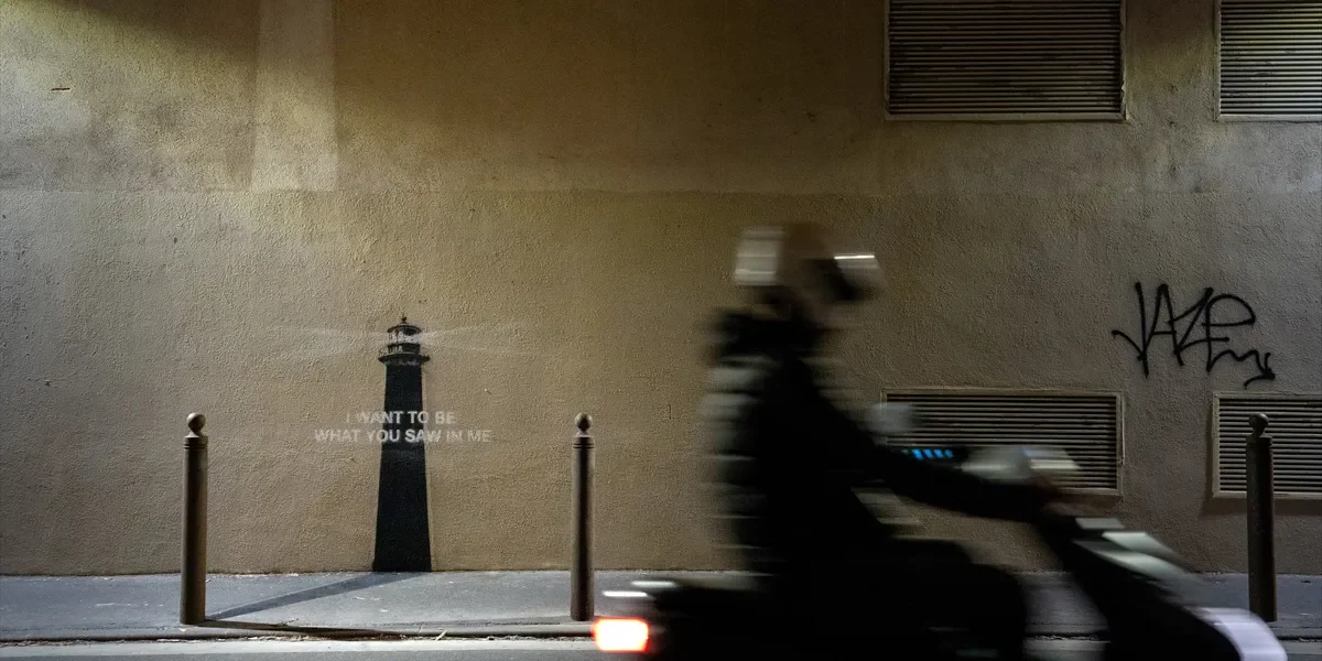 I want to be what you saw in me - Banksy