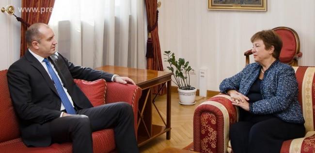 Румен Радев и Кристалина Георгиева