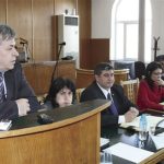 Прокурорът от ВКП Камен Михов говори на съвещание в Шумен за повсеместната липса на пари за съдебномедицински експертизи.