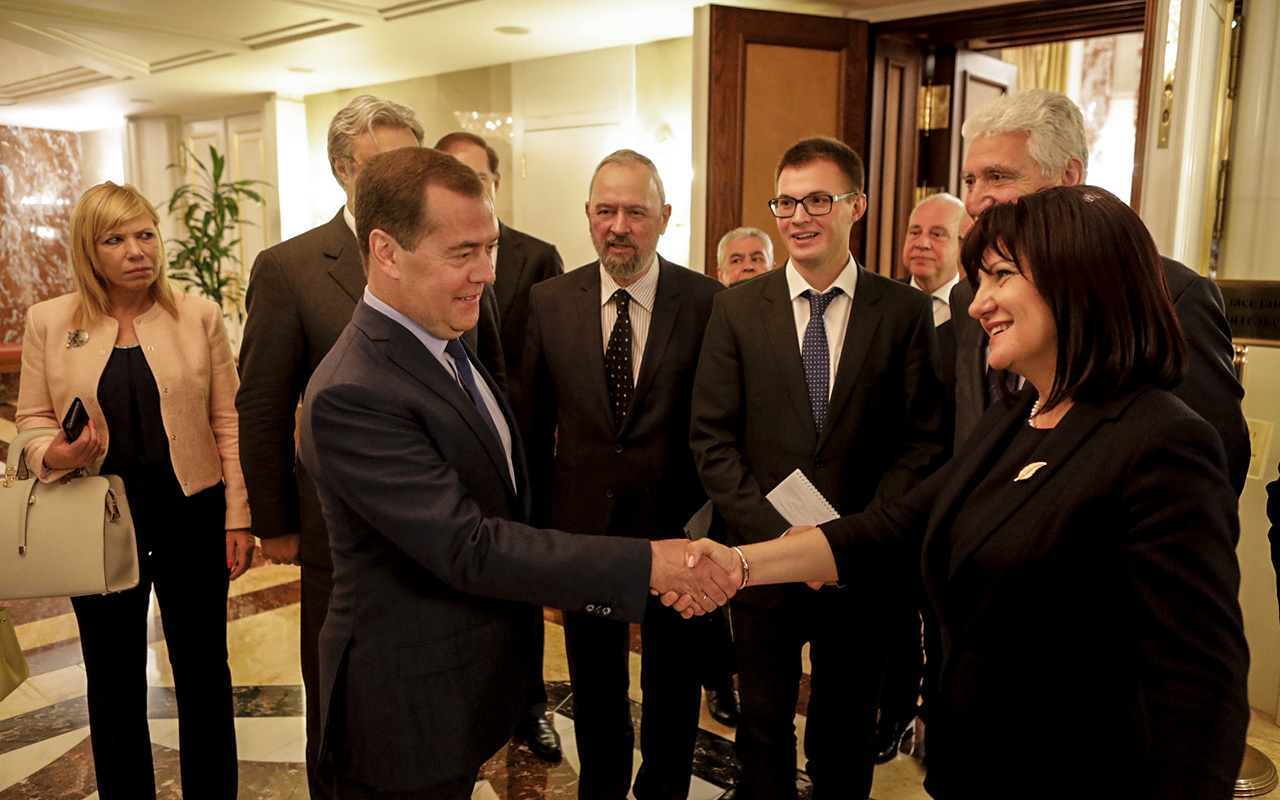 Дмитрий Медведев и Цвета Караянчева