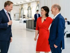 Кристиан Линднер Аналена Бербок Олаф Шолц